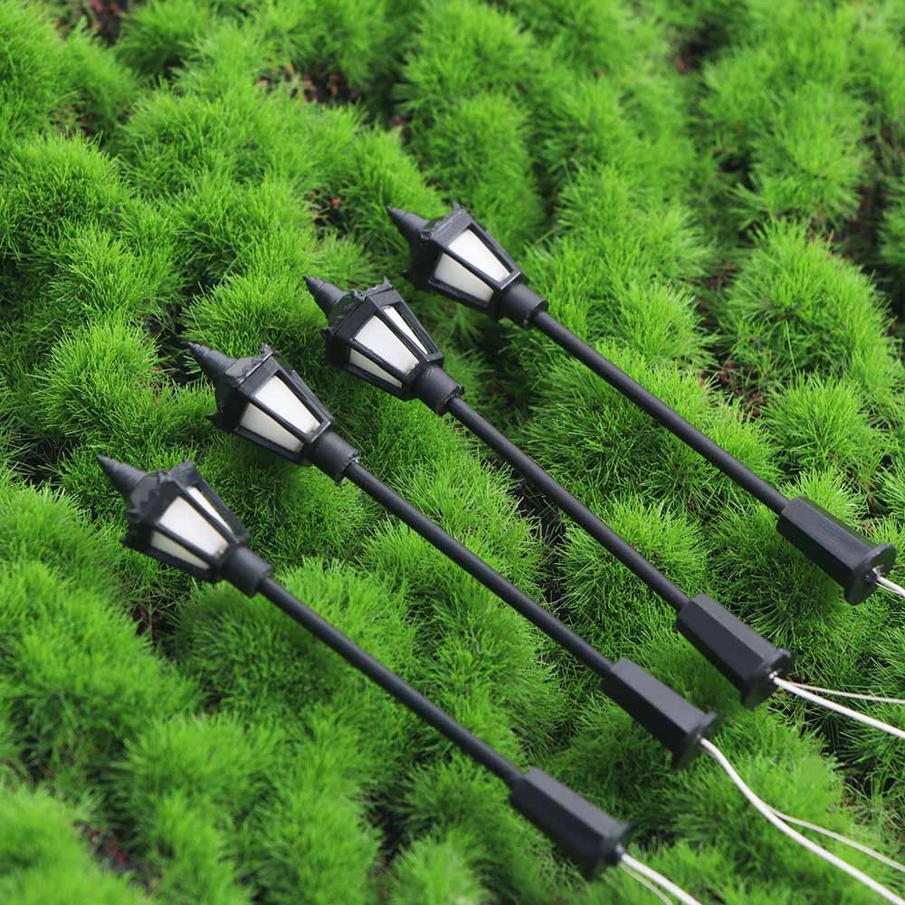 Led Lamppost Party Christmas DIY Ornaments 1:100 Scale Lights Model Garden Street Lamp Landscape Lights Outdoor Decorative