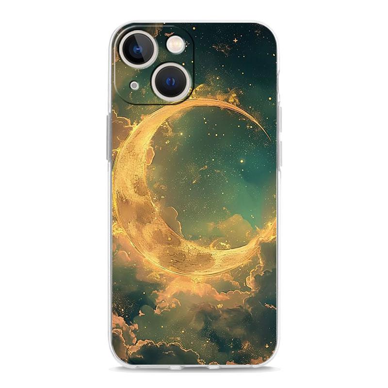 Phone Case For iPhone 17 Cases iPhone Air 16 15 12 13 14 Pro Max 7 8 Plus 16Pro iPhone11 Soft Cover Moon On The Branch