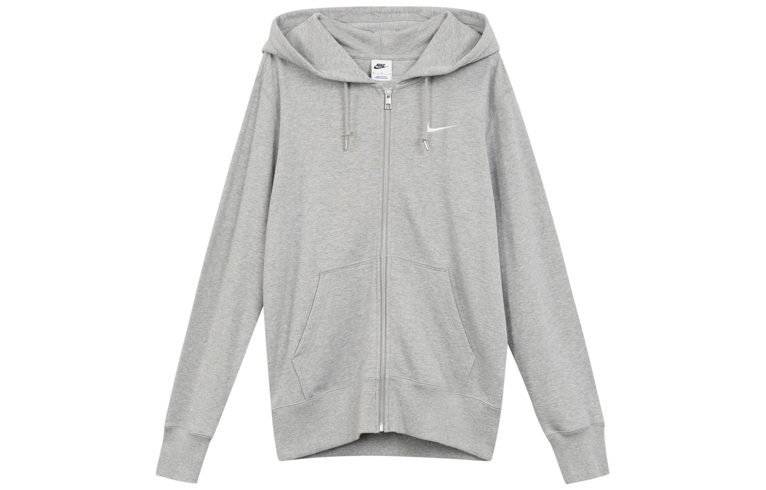 Nike Sweatshirts Men s Gray Hooded Moderate Cardigan 521574-063 L