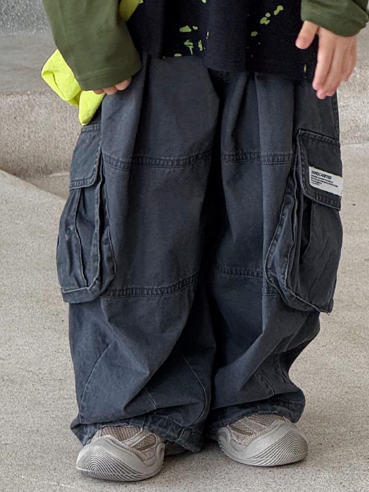 Children's Versatile Solid Color Loose Pants - Spring/Autumn Fashion