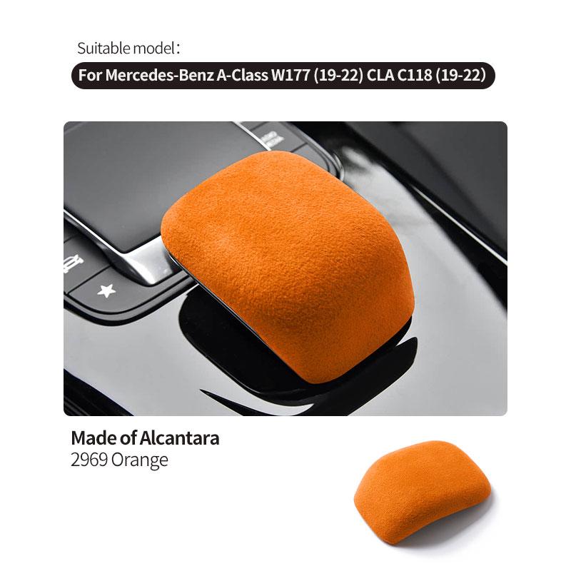 Made of Alcantara For Mercedes Benz A-Class W177 CLA C118 (-) Car Center Console Gear Shift Knob Boot Cover Accessories