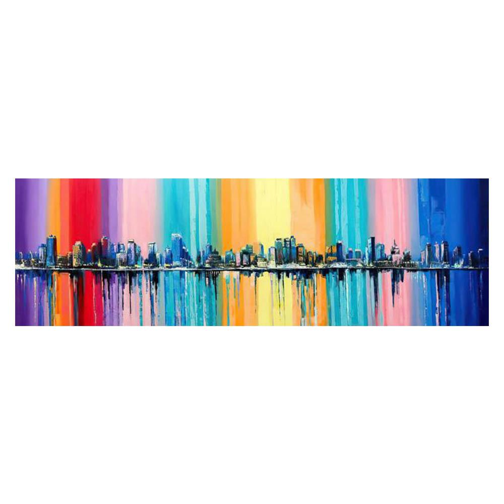 

Городское здание, печать на холсте, современные абстрактные декоративные картины, пейзажные картины для гостиной, настенные художественные постеры без рамки 60x170cm Unframed