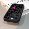 Black Lips Kiss Print Soft Silicone Phone Case For iPhone 15 Pro Max 16 14 13 12 11 Pro Max 7 8 Plus X XS XR Shockproof Cover