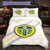 Biancheria da letto a tema Leeds United Set 3 Pezzi Copripiumino Biancheria da letto Decorativa Per Camera Adolescenti Decorazione Casa