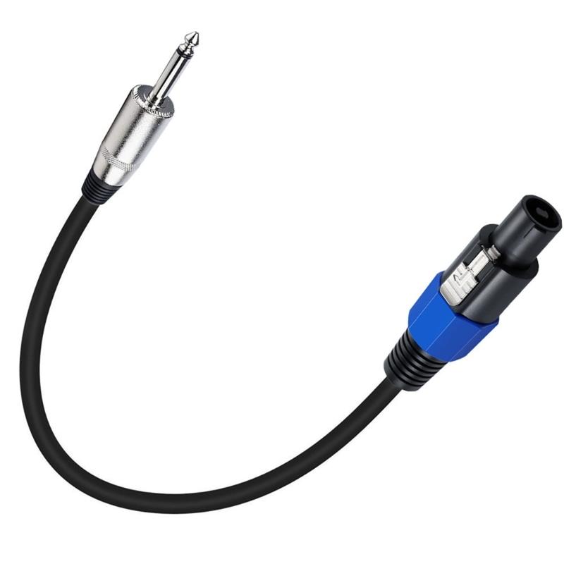 Professionelles Lautsprecherkabel Speakon auf 1/4-Zoll (6,35 mm) TS-Kabel für professionelle Systeme Universelle Kompatibilität