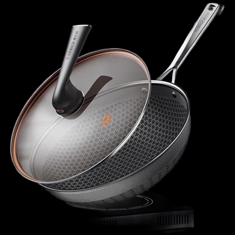 Kombach Flagship S Series 316L Stainless Steel Honeycomb Wok