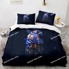 Game Valorant Neon Bedding Set Printed Bed Set Duvet Cover Sheet Pillowcase Bed Soft Quilt Cover Full Queen King Size