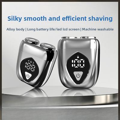 New Electric Magnetic Razor Portable Men's Alloy Razor Washed Household Double Head Beard Knife