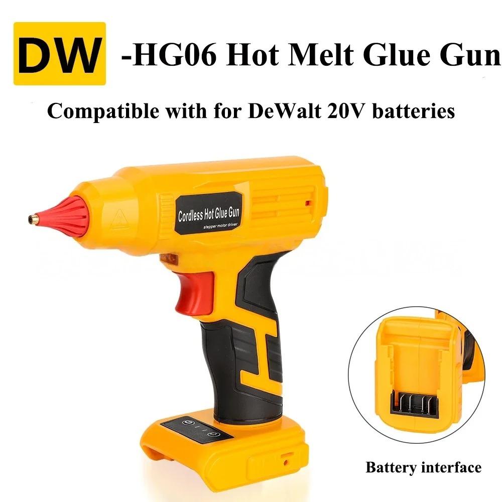 Cordless Electric Hot Melt Glue Gun with 11mm Glue Stick Welding Gun for Makita/DeWalt/Milwaukee/Bosch/Ryobi 18/20V Battery