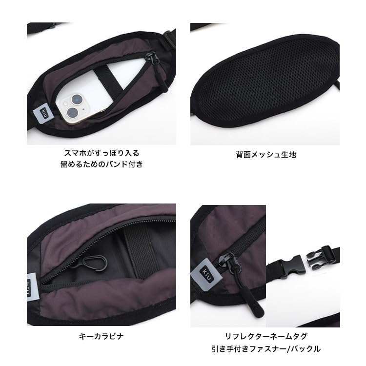 Kiu Fit a Body Bag with a Mesh Back and a Carabiner for Stylish and Unisex Design for Men and Perfect for and Outdoor Product Happy Flower Bag,