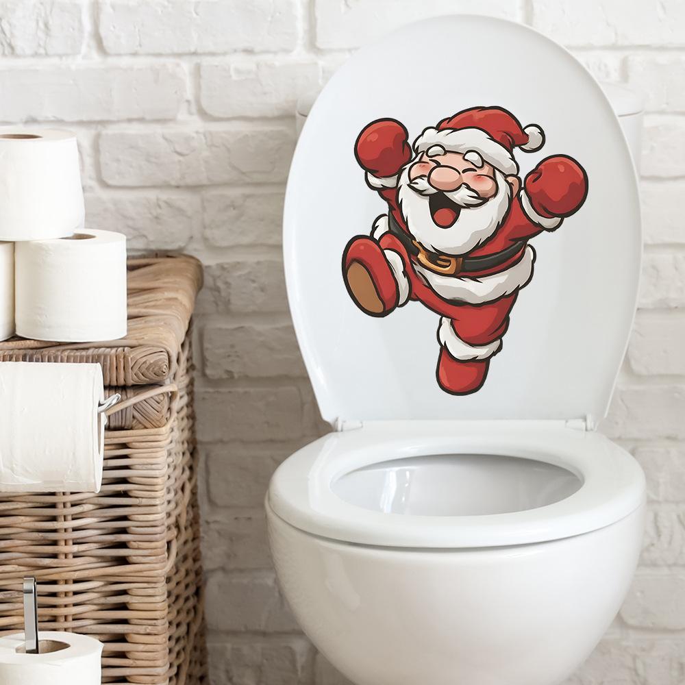 Painted Stickers for Celebrating Santa Claus' Home Festival Decoration and Beautification