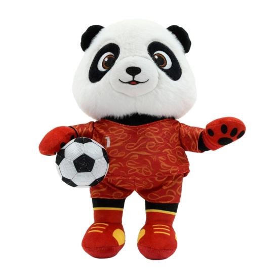 

Soccer Mascot Plush Doll, FIFA Memorabilia Plush for Fans, Cute Collectible Figures for Home Decor Travel Cheering, Souvenir Gift for Sports Lovers Panda