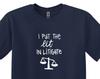 Funny Lawyer T-Shirt: I Put The Lit In Litigate - Law Student Gift