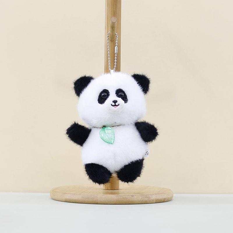 Charming Cartoon Animal Plush Keychain Tiger Monkey Duck Panda Cozy Toy