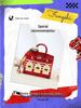 Stylish Mini House Keychain: Platinum Window Coin Purse & Earphone Holder