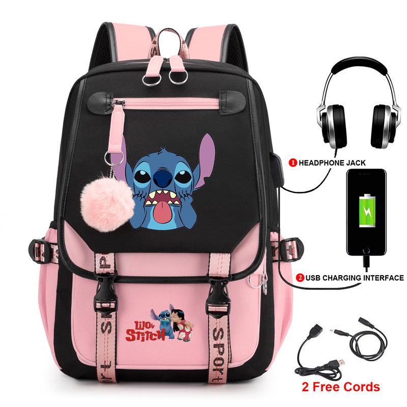 Backpack Student School Bag Fashion Backpack Usb Computer Bag Large Capacity Burden Reduction School Bag