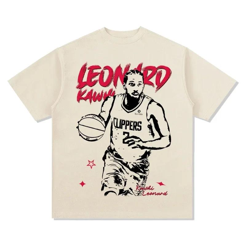 ZX TEE NBA star portrait short sleeved T-shirt  Printed Short Sleeve T-shirt Men Distress American Women Tshirt 2025