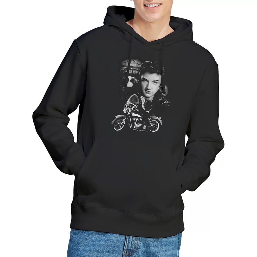 Elvis Presley Unisex Adult The King Rides Again Hoodie
