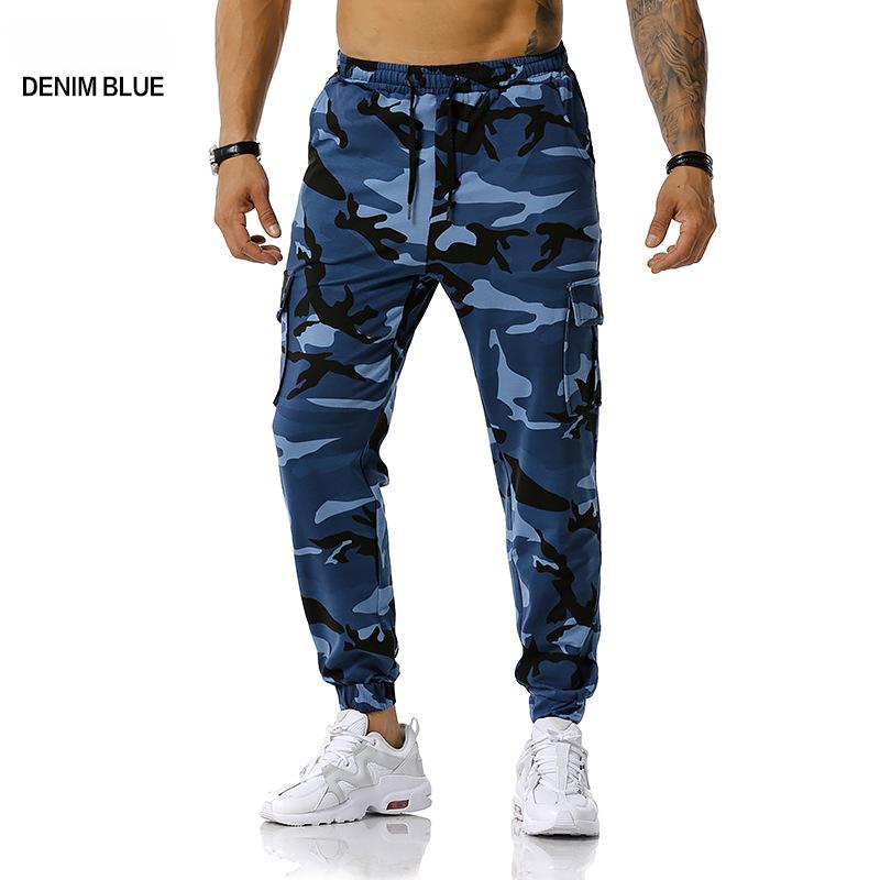Men's Pants Camouflage Jogging Pants Outdoor Sports Pants Football Training Fitness Trousers Casual Sweatpants Men