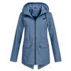 Damen Leichte Reißverschluss Kapuzen Windjacke Dünner Winddichter Outdoor-Mantel