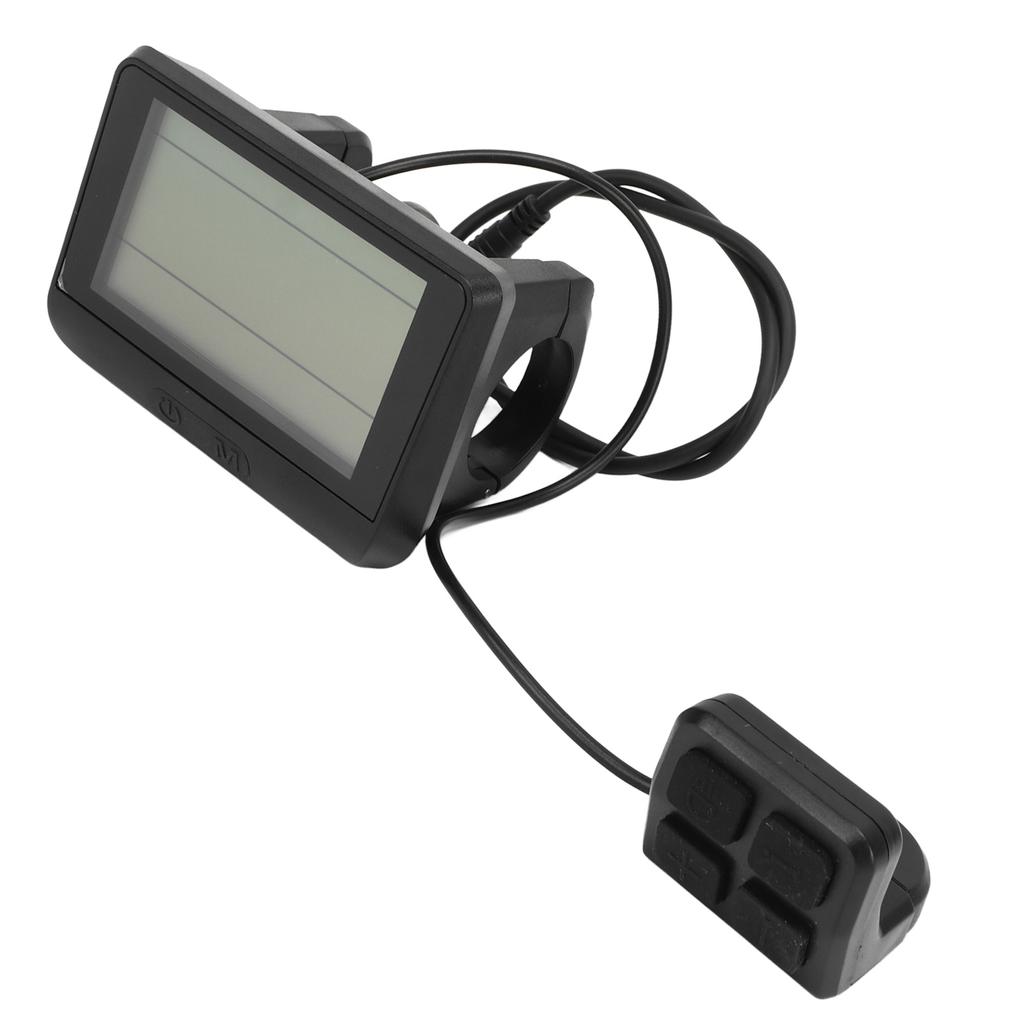 Electric Bike Display Panel Universal ABS Housing 5 Pin Waterproof Interface LCD Display Meter 24V 36V 48V