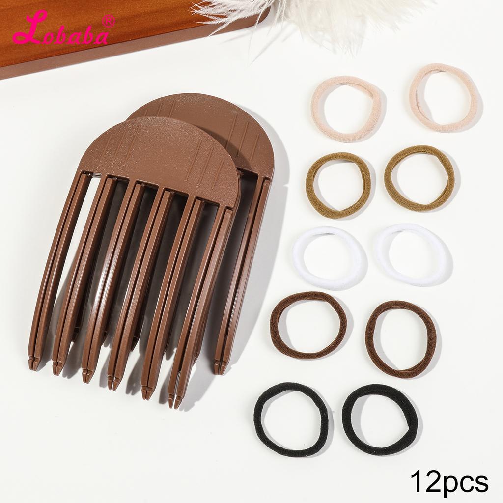 High Cranial Top Accessories Wind Plastic Comb Hair Roots Natural Fluffy Lazy People No Trace Hair Clip Hair Styling Accessories