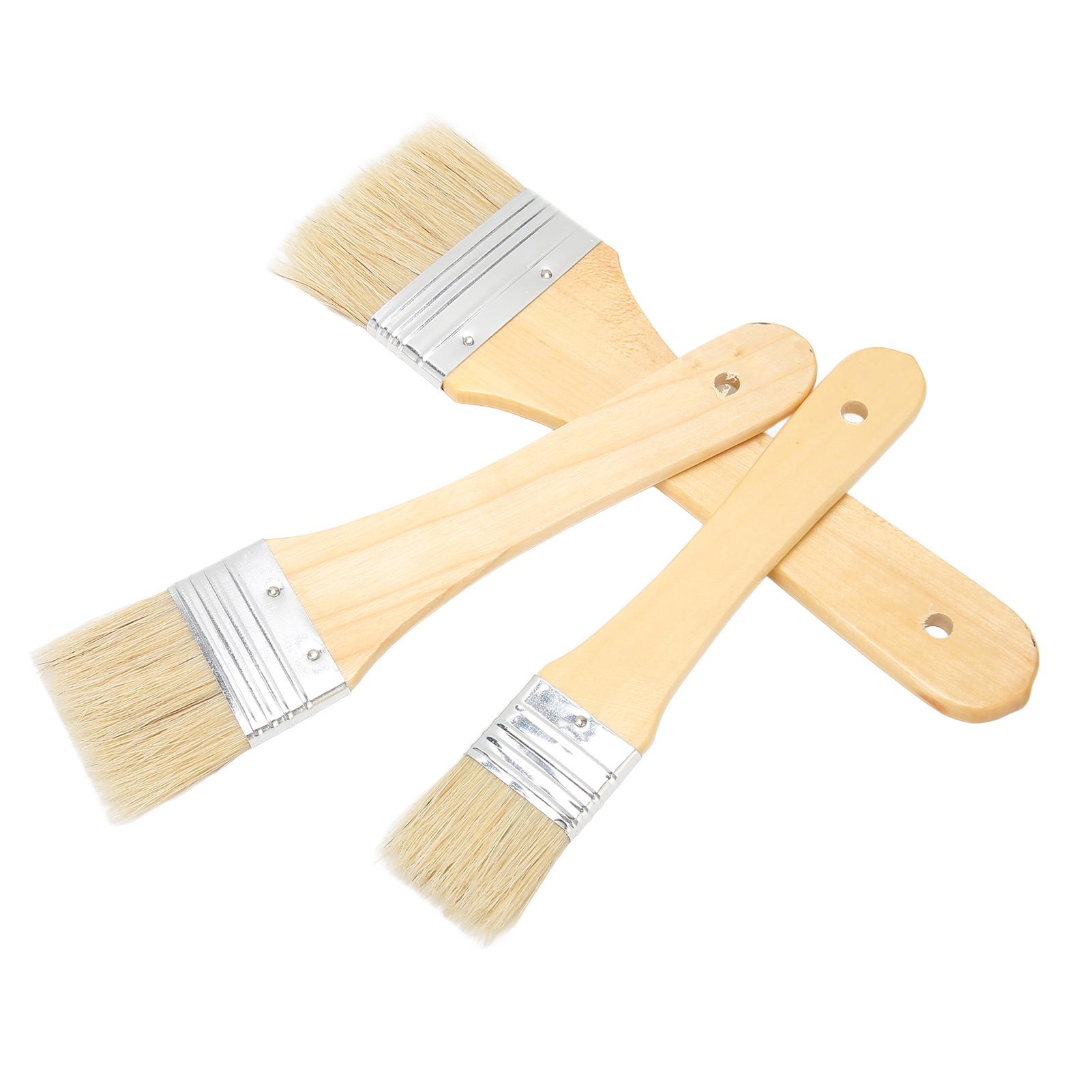 

3 шт. Кисть для морилки по дереву Надежная щетина Деревянная ручка Алюминиевая обойма Кисти для покраски стен для пола Мебели Двери