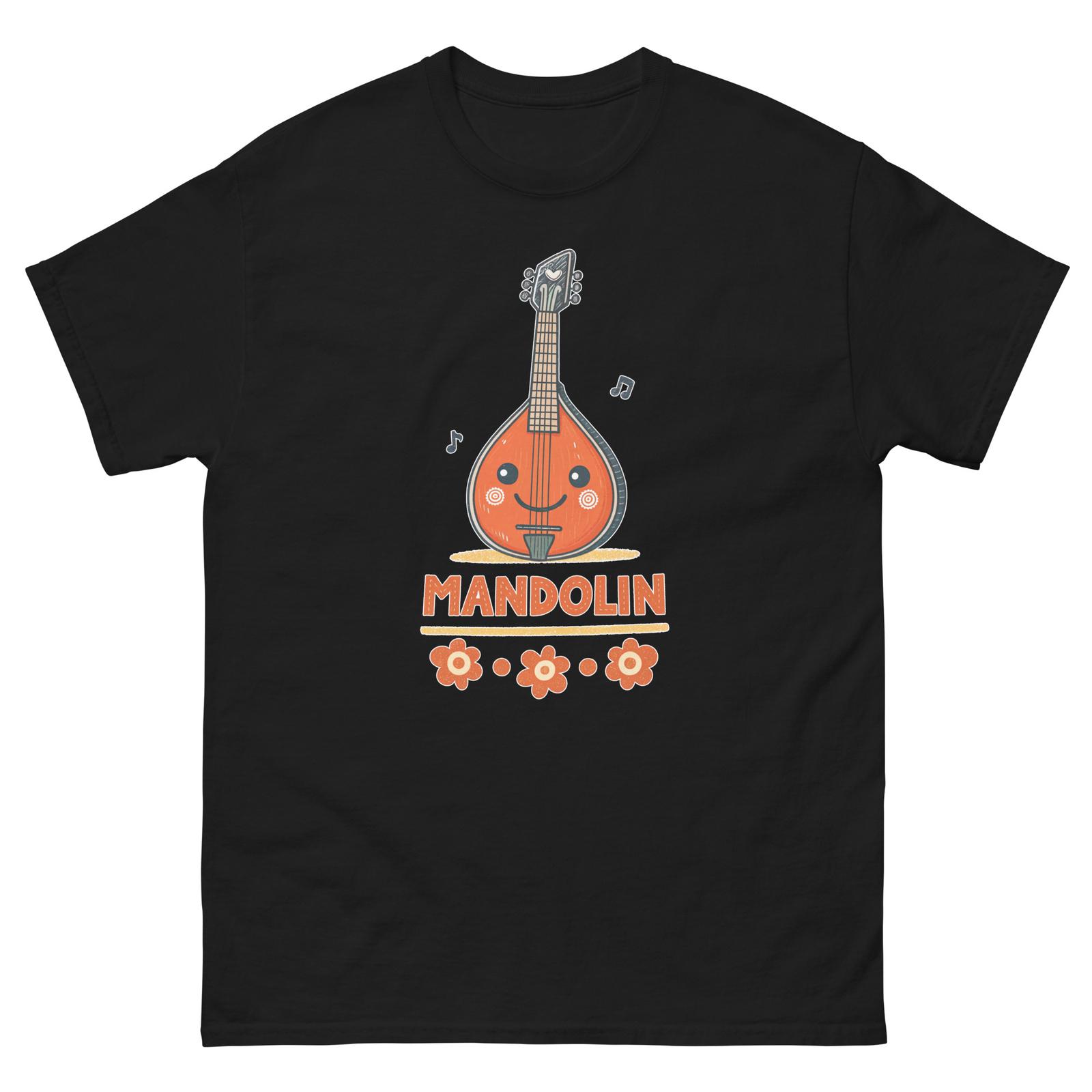Mandolin Musical Instrument Illustration T-Shirt L