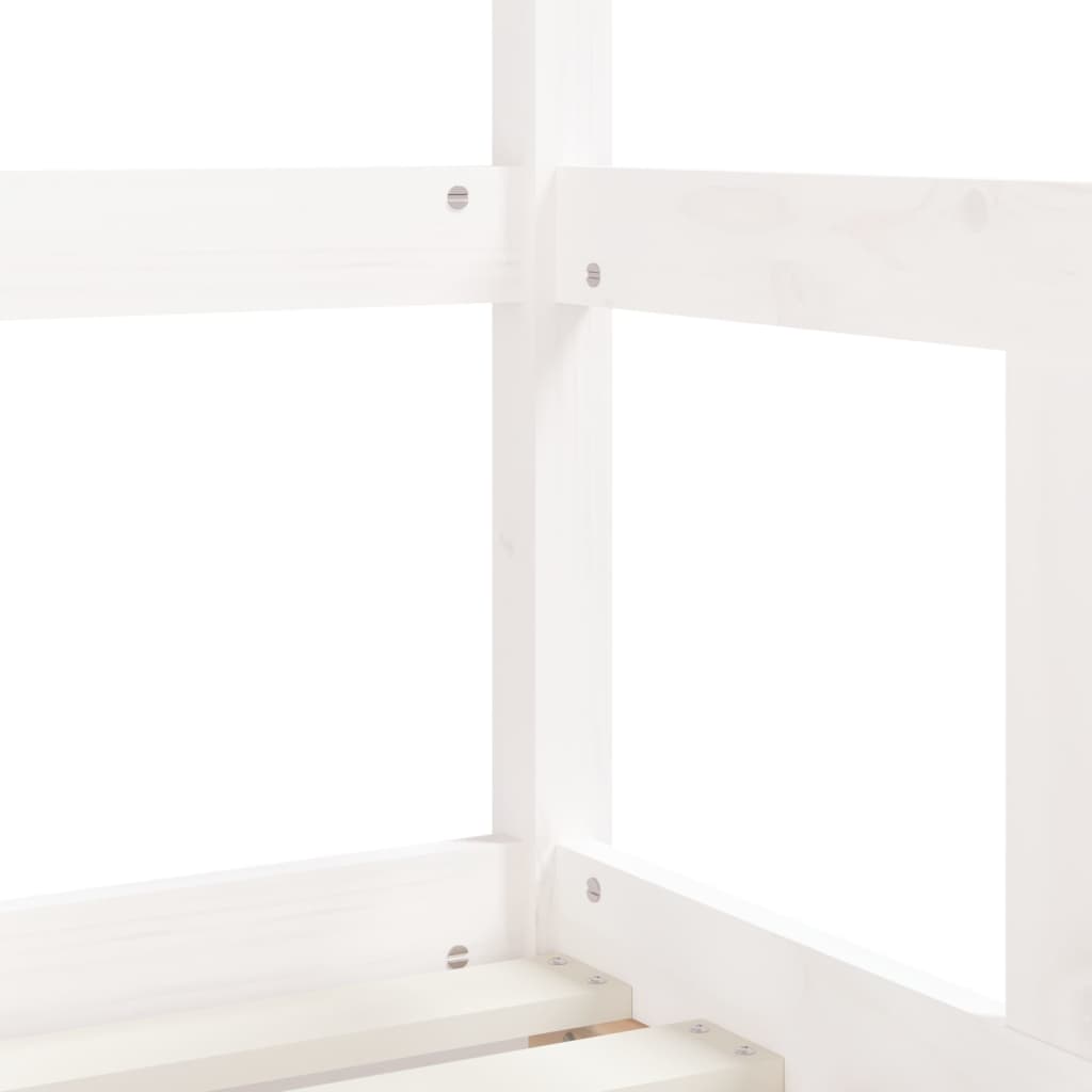 Kids  Bed White 70 x 140 cm Solid Pine Wood