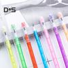 10 Pcs Translucent Pencil Non-Sharpening Stackable Pencils Multipoint Pop Up Plastic Pencil with Erasers for School Office Drawing