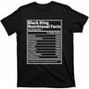TAO JIN HUAN Black King Nutritional Facts Black History Pride T-Shirt XS