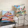 Mountain Landscape Abstract Mountain Art Pillow Case Square Pillow Bedroom Sofa Leisure Comfort Car Living Room Home Decoration