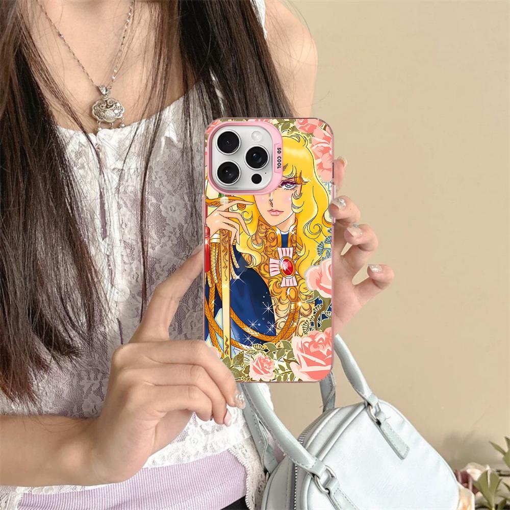 The Rose Of Versailles Phone Case For iPhone 16 15 14 13 12 11 Pro Max X XR XSMAX 8 7 Plus Matte Shockproof Back Cover