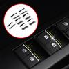 Car Window Switch Lift Button Sticker Cover Trim for Toyota RAV4 Corolla AYGO Verso AVENSIS YARIS VITZ 7pcs/set Accessories