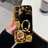 For Infinix Hot 60 50 40 Pro Plus 60i 50i 30i 30 Play Phone Case Creative Golden Letter Pattern Soft Matte Silicone Back Cover For Infinix Bumper Capa