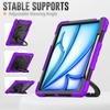 For iPad Air 13 (2025)/(2024) Case PC+Silicone Tablet Cover with Kickstand,Strap