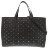 Used AUTHENTIC JIMMY CHOO 2WAY Star studs Tote Bag Black Leather