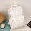 Schoolbag girl floral small fresh backpack primary school junior high school students sweet cute schoolbag campus style literary leisure backpack