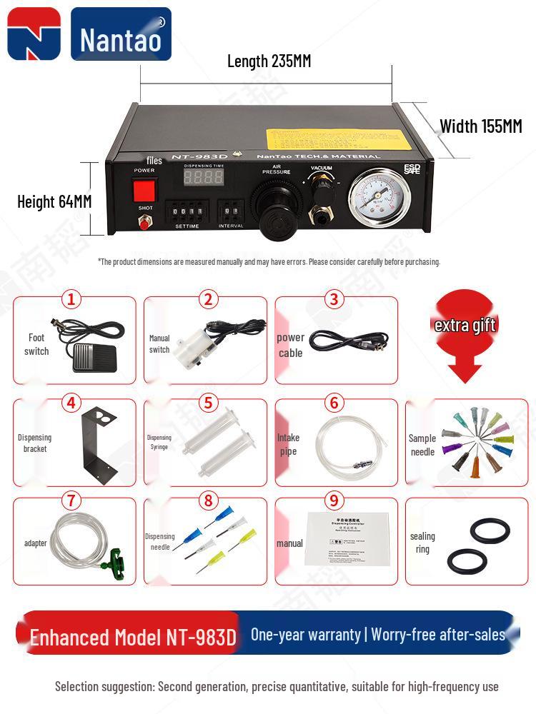 Nan Tao 982 Automatic Pneumatic AB Glue and Silicone Dispensing Machine