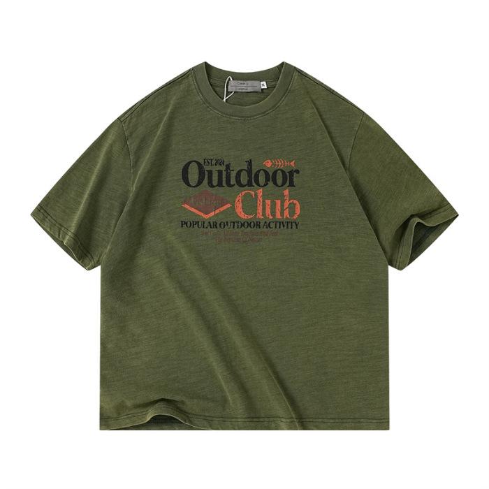 

Тонкая летняя новая мужская футболка с коротким рукавом и принтом Т-пластины, свободная, со спущенным плечом, с круглым вырезом, с коротким рукавом 3XL