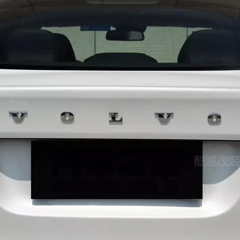 3D Metall Auto Kofferraum Emblem Aufkleber Buchstaben Aufkleber Abzeichen Zubehör für Volvo XC90 V90 V60 XC60 V40 S80 S60 S90 C40 XC40 V70 XC70