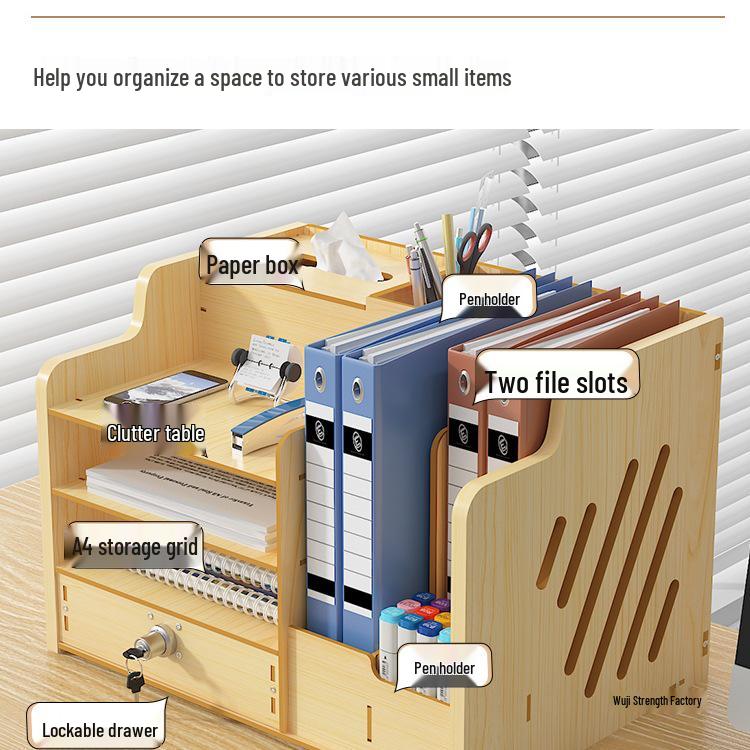 Desktop Organizer Storage Box with Drawers