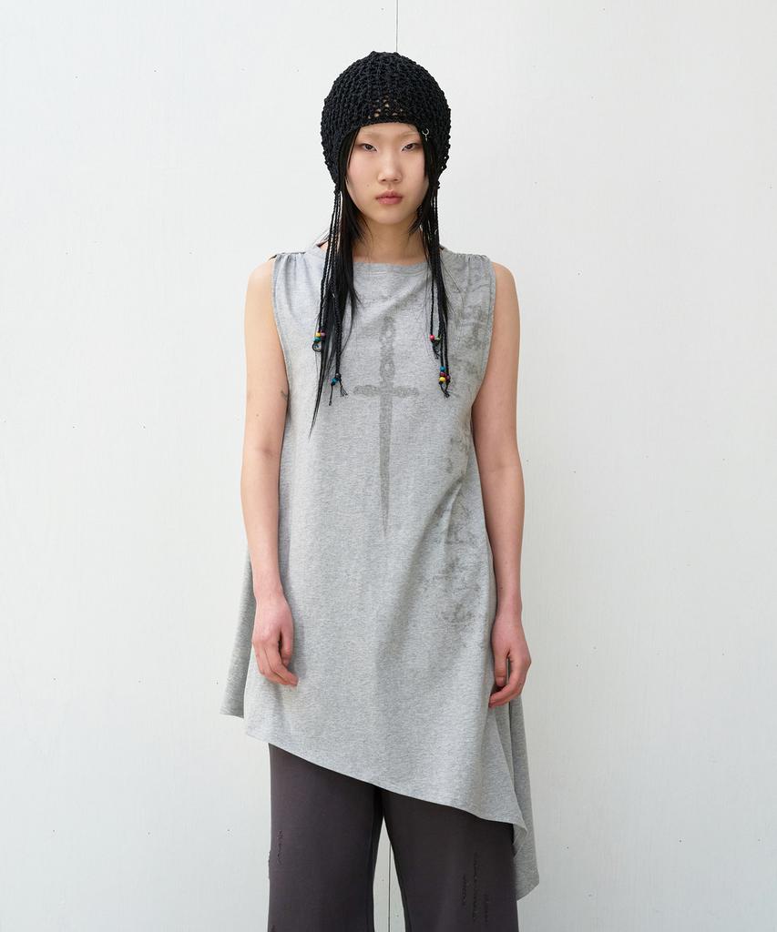 The Vinyl House Unbalance Layered One-Piece (W) Gray