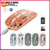 Xiaomi Transparent Wireless Mouse Dual Mode 2.4G Bluetooth-compatible Rechargeable Mouse Noiseless Cordless Computer Mice for PC Laptop