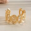 Bangles Metal Spiral Arm Bracelet Opening Filled Enamel Cuff Bangle Bracelet Non-Fading Exaggerated Opening Bangle Ladies