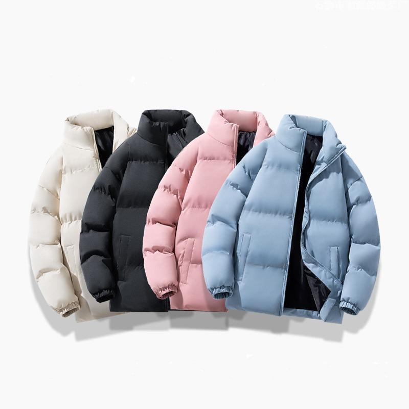The New Main Push Cotton-padded Jacket Men's Thickened Warm Cotton-padded Clothing Loose Versatile Stand-up Collar Warm Cotton-padded Jacket