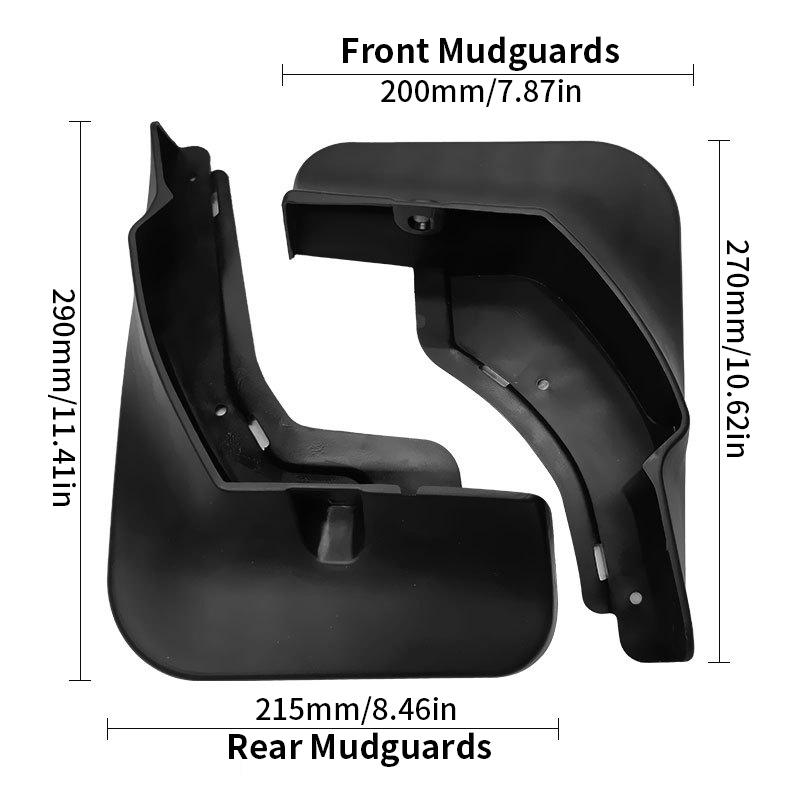 Car Mud Flaps For BYD Song PLUS   DM EV Pro MAX Plastic Mudguards Splash Shield Guards Fender Mudflaps