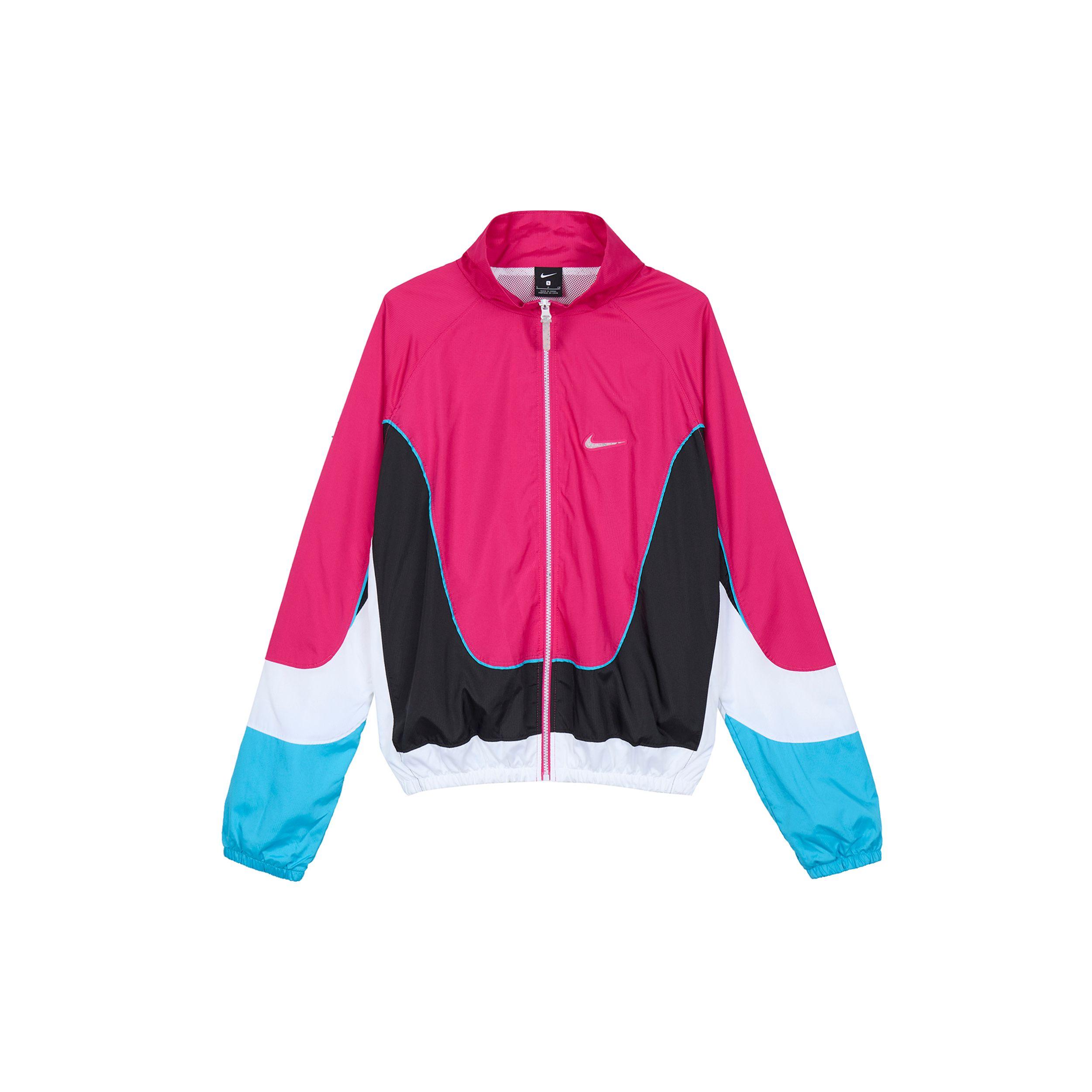 

Мужская тканая баскетбольная куртка Nike Throwback с воротником-стойкой малиново-красная CV1932-698 M