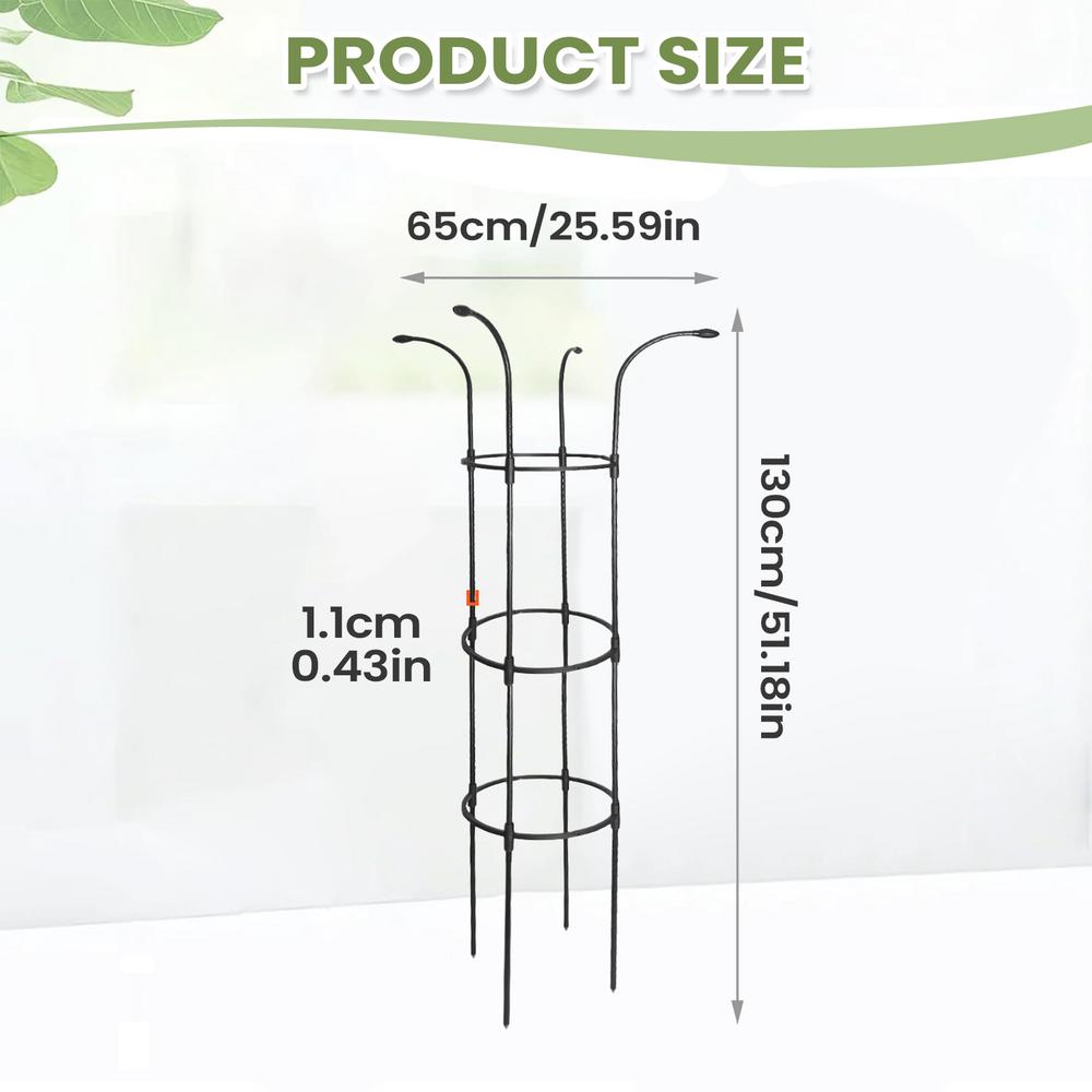 Garden Trellis For Climbing Plants Decorative Vertical Rustproof Stable Umbrella Trellis Tower Frame For Vine Rose Clematis
