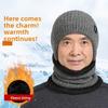 Thick Hat Scarf Set Neck Warm Ear Protection Hat Casual Knitted Beanie Hat  Riding
